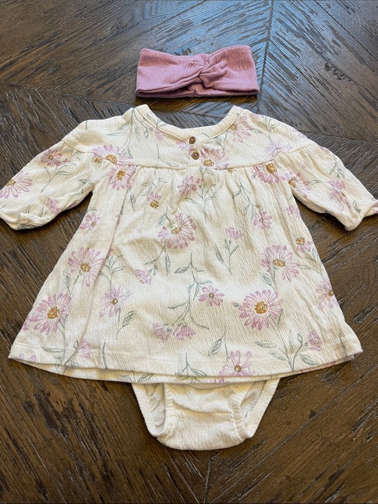 Carter's Other - Carters Floral Peasant Dress and Headband Set - Purple Daisy Print